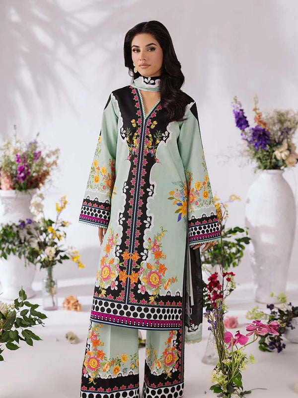 CoCo Premium 3Pcs Lawn With Digital Printed Shirt And Trouser 001029