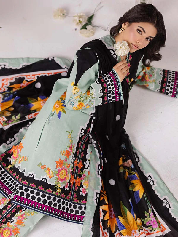 CoCo Premium 3Pcs Lawn With Digital Printed Shirt And Trouser 001029