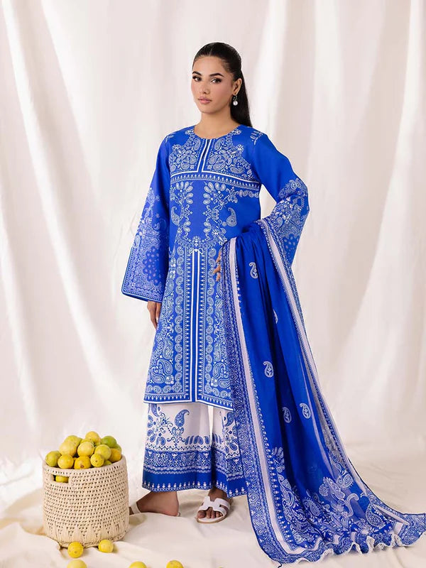 CoCo Premium 3Pcs Lawn With Digital Printed Shirt And Trouser 001027