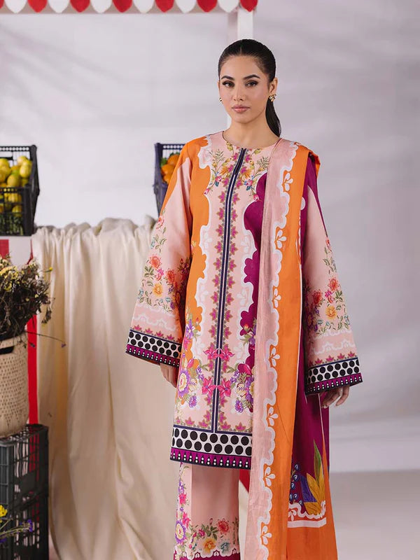 CoCo Premium 3Pcs Lawn With Digital Printed Shirt And Trouser 001032