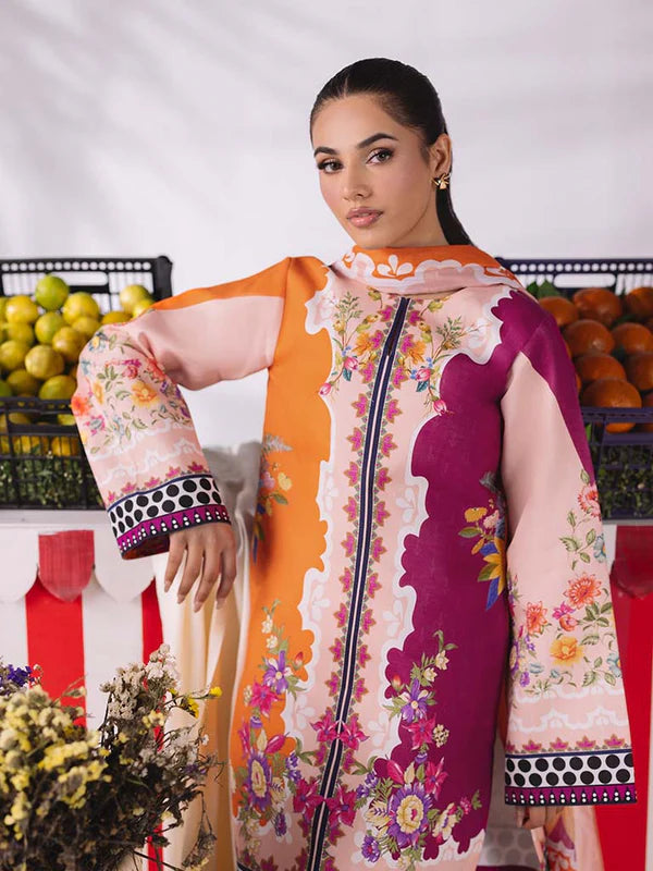 CoCo Premium 3Pcs Lawn With Digital Printed Shirt And Trouser 001032