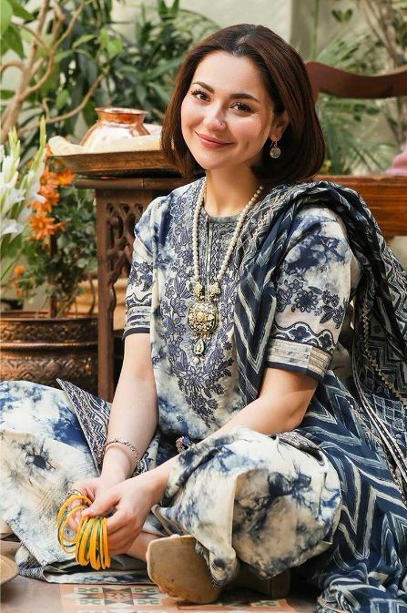 SAPHIRE HIT CODE Hania EID Embroidered Lawn Luxury Unstitched 3 pcs