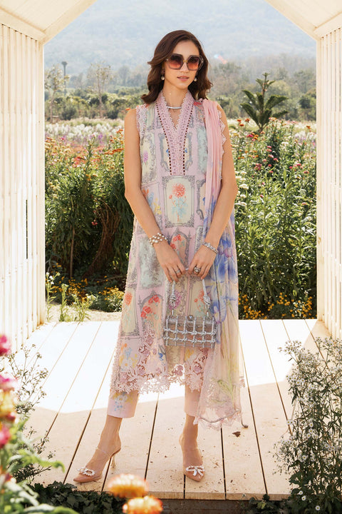 Maria B M.Print Unstitched 3Pc Suit Basic MPT-2511-A