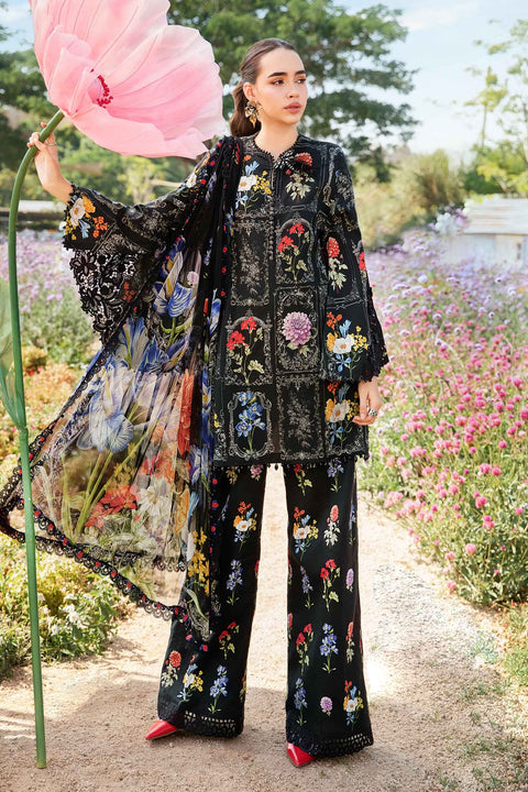 Maria B M.Print Unstitched 3Pc Suit Basic MPT-2511-B
