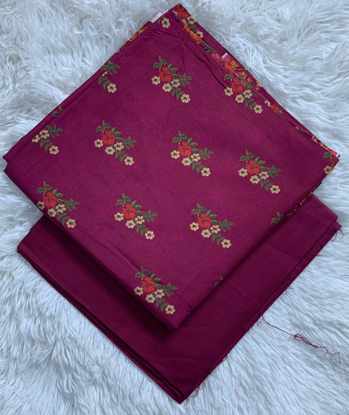 Musammary Linen Digital Suit | 2-Piece Unstitched Winter Suit  001934