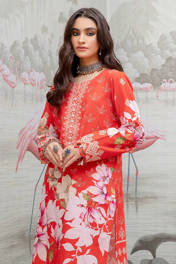 So Kamal Ready-to-Wear Embroidered Khaddar Shirt DPW-1706
