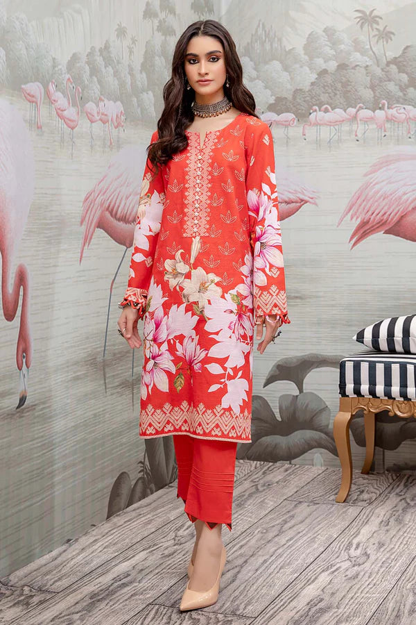 So Kamal Ready-to-Wear Embroidered Khaddar Shirt DPW-1706