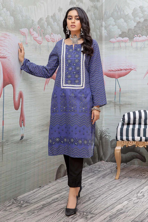 So Kamal Ready-to-Wear Embroidered Khaddar Shirt DPW-1710
