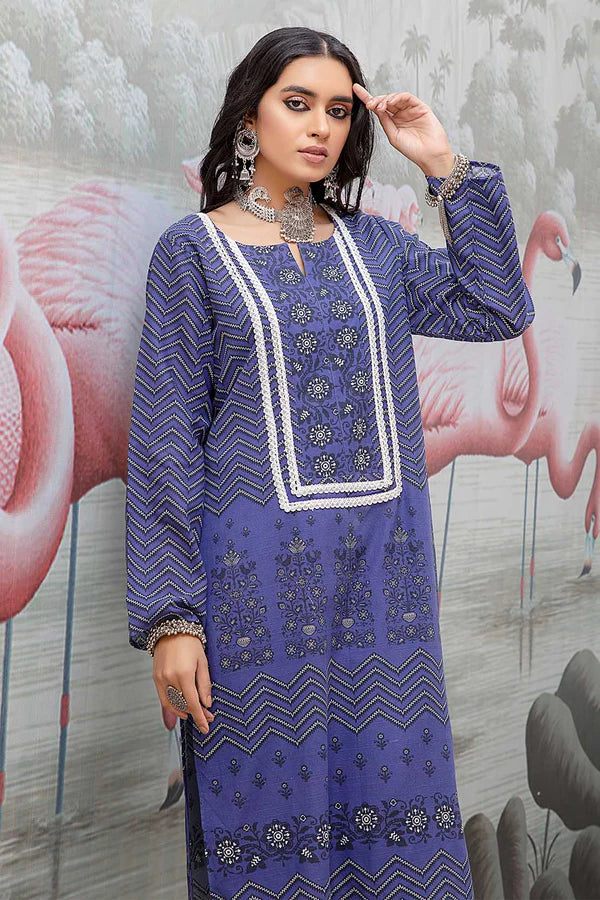 So Kamal Ready-to-Wear Embroidered Khaddar Shirt DPW-1710