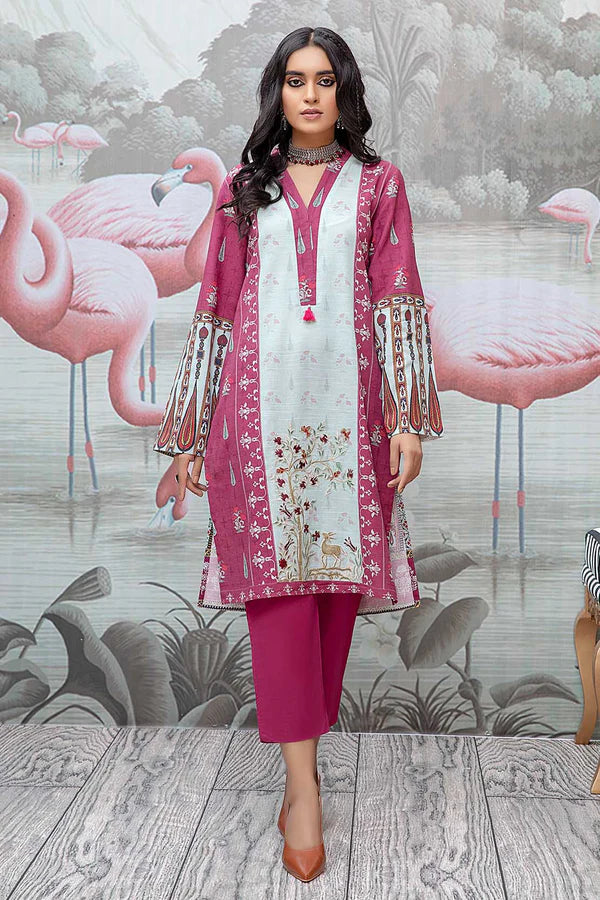 So Kamal Ready-to-Wear Embroidered Khaddar Shirt DPW-1717