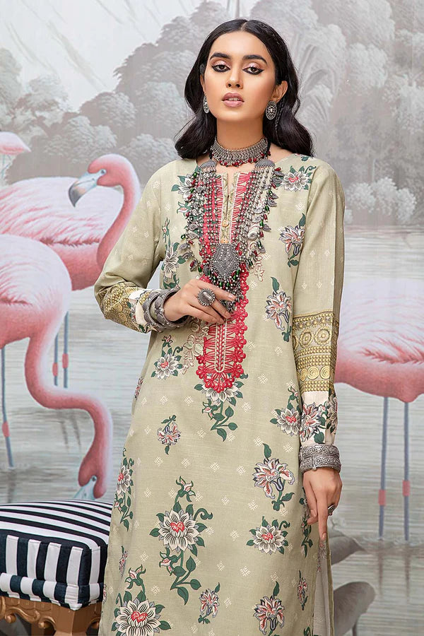 So Kamal Ready-to-Wear Embroidered Khaddar Shirt DPW-1719