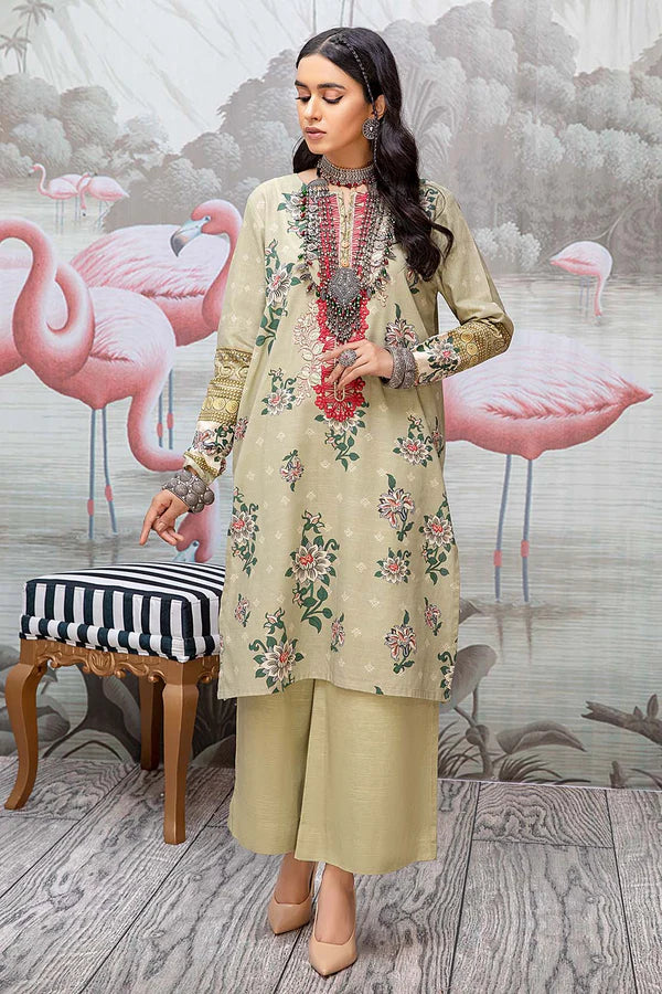 So Kamal Ready-to-Wear Embroidered Khaddar Shirt DPW-1719
