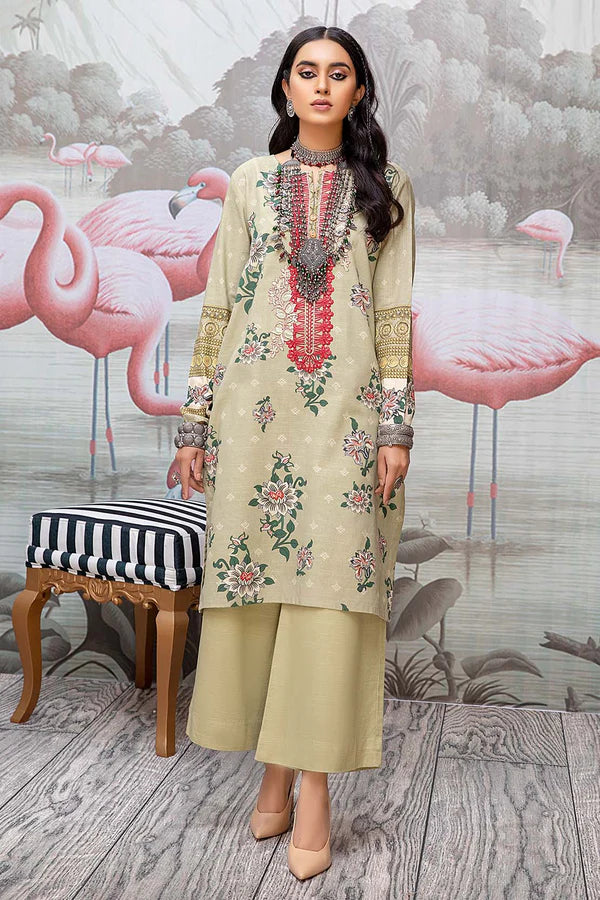 So Kamal Ready-to-Wear Embroidered Khaddar Shirt DPW-1719