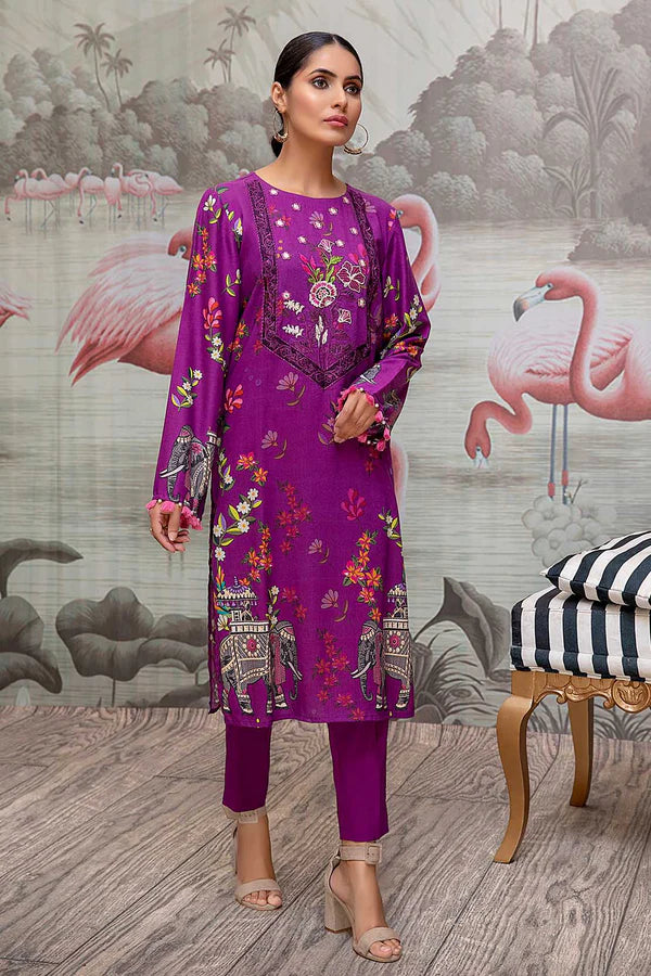So Kamal Linen Embroidered Stitched Luxury Shirt Ready to Wear DPW-1748