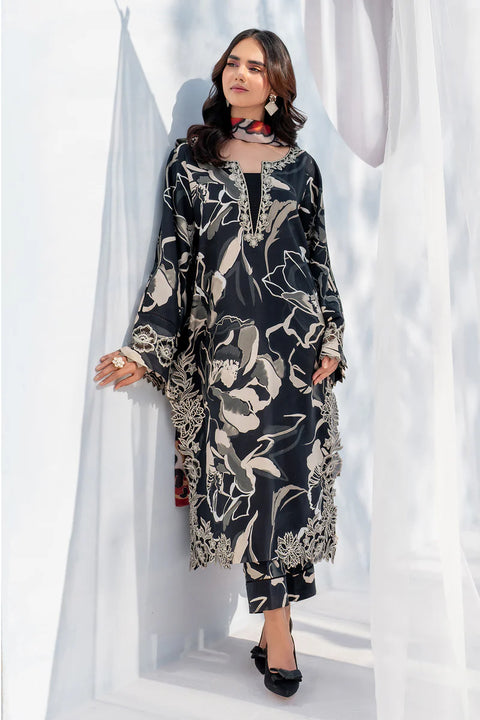 Baroque Heavy EMBROIDERED Lawn 3 Pcs UF-4060
