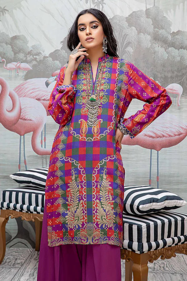So Kamal Linen Embroidered Stitched Luxury Shirt Ready to Wear DPW-1752
