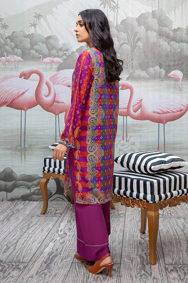 So Kamal Linen Embroidered Stitched Luxury Shirt Ready to Wear DPW-1752