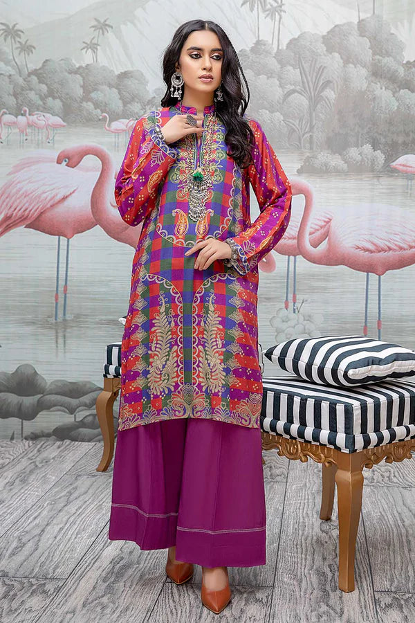 So Kamal Linen Embroidered Stitched Luxury Shirt Ready to Wear DPW-1752