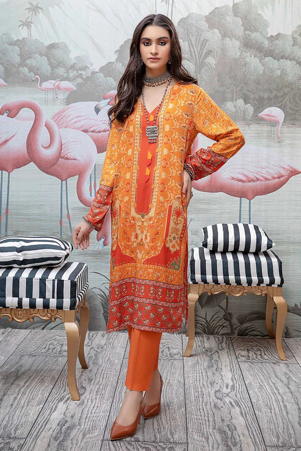 So Kamal Linen Embroidered Stitched Luxury Shirt Ready to Wear DPW-1753