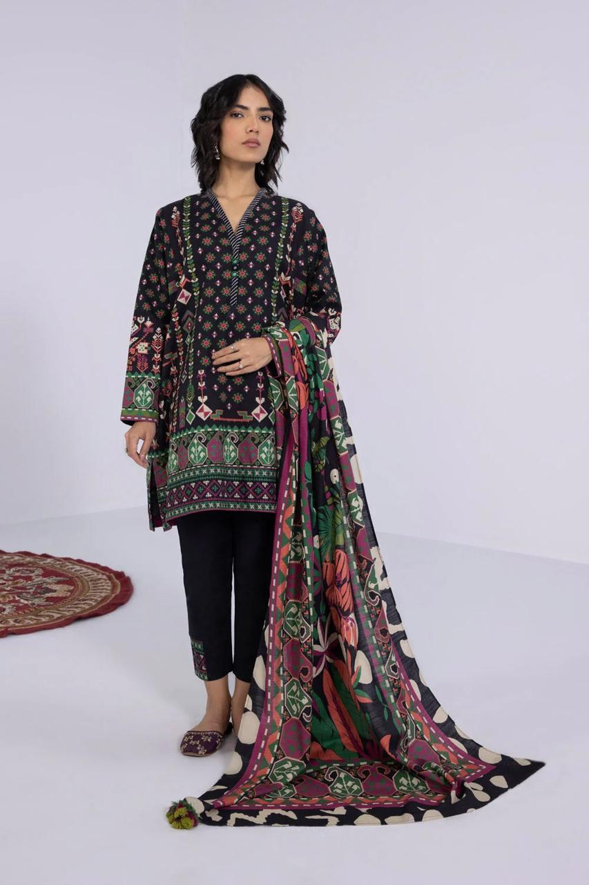 Saphire Printed Lawn 3Pcs Unstitched Suits 0001267