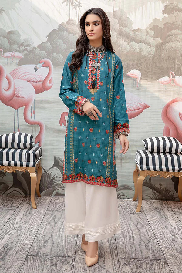 So Kamal Linen Embroidered Stitched Luxury Shirt Ready to Wear DPW-1754