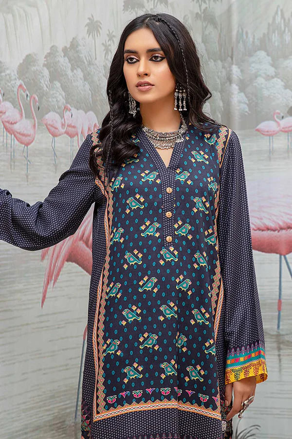 So Kamal Linen Embroidered Stitched Luxury Shirt Ready to Wear DPW-1755