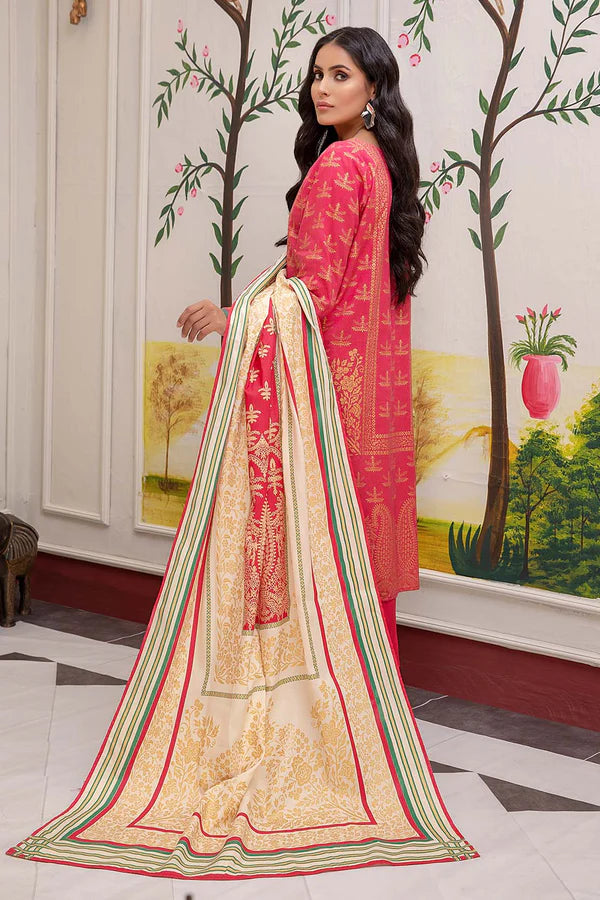 So kamal Stitched Khaddar Shirt Dupatta 2PC DPW-1759 Embroidered