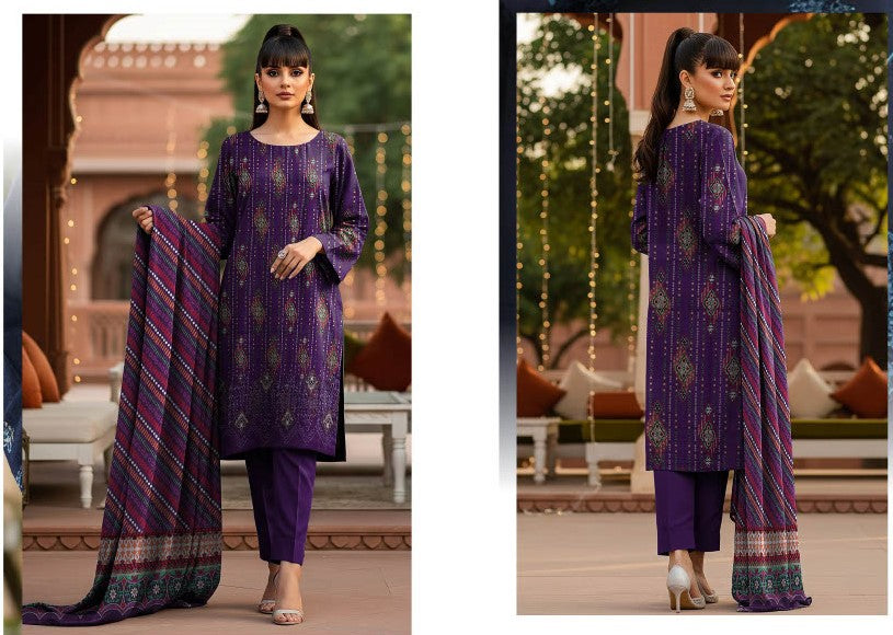 Tayyab Noor Embroidered Lawn 3-Piece Suit -Air jet Superior Lawn 001244
