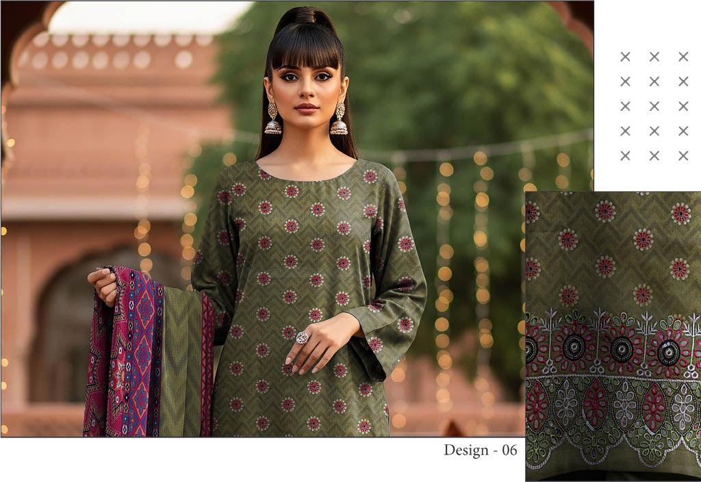 Tayyab Noor Embroidered Lawn 3-Piece Suit -Air jet Superior Lawn 001245