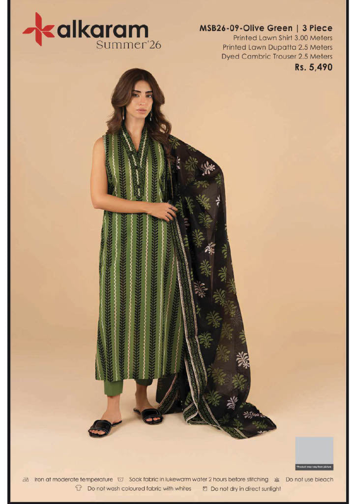 Alkaram Original Lawn 3-Piece Summer Collection 001357