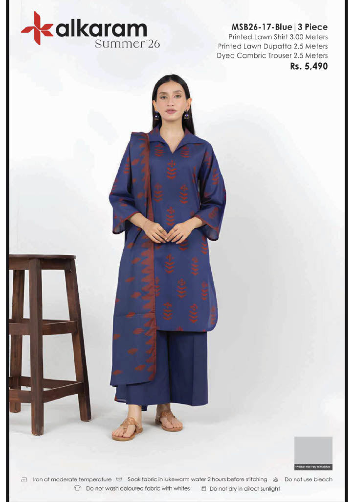 Alkaram Original Lawn 3-Piece Summer Collection 001364