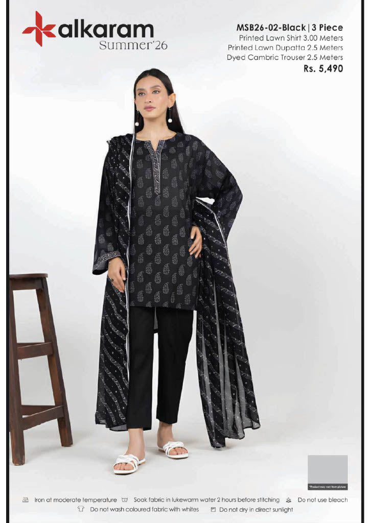 Alkaram Original Lawn 3-Piece Summer Collection 001366