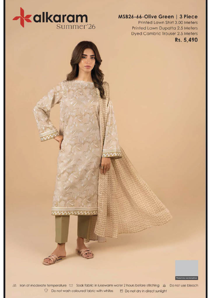 Alkaram Original Lawn 3-Piece Summer Collection 001350