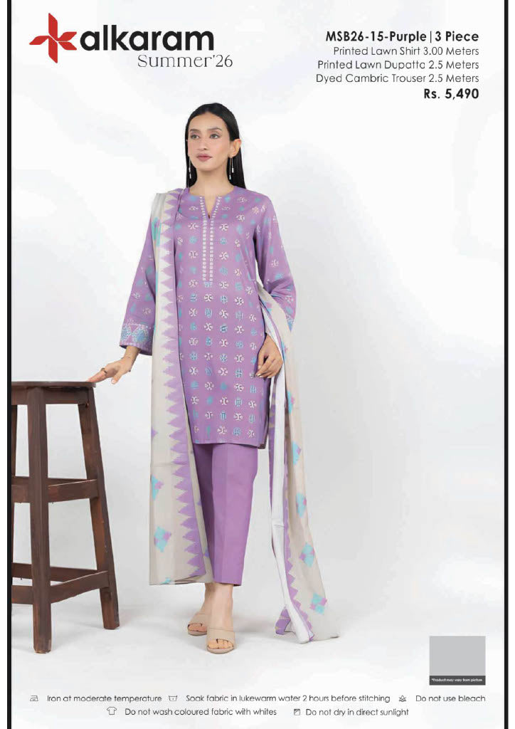 Alkaram Original Lawn 3-Piece Summer Collection 001352