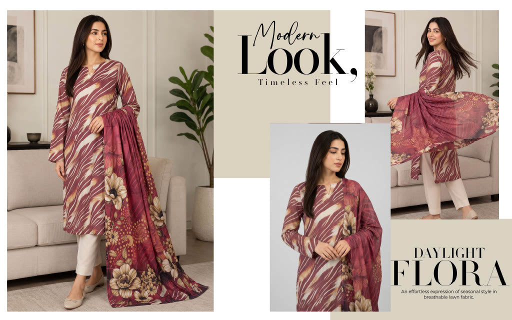 Isbah Noor Superior Printed Lawn 3Pcs 001585