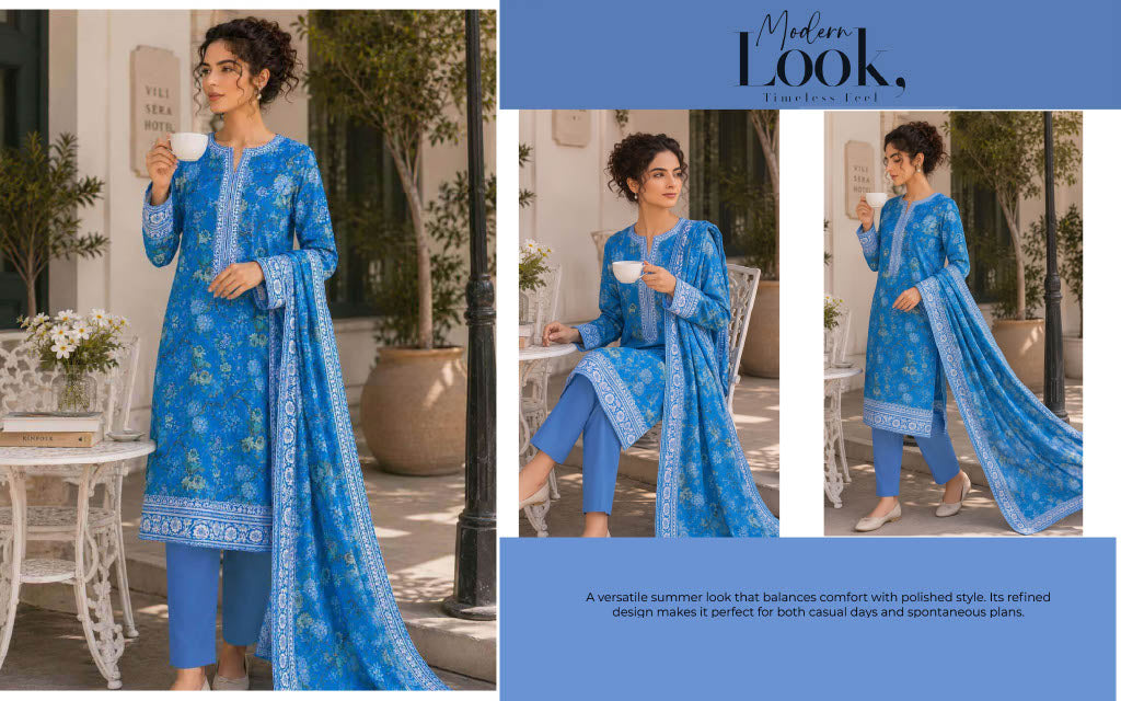 Isbah Noor Superior Printed Lawn 3Pcs 001587