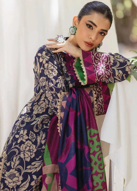 Zainab Chottani Print Lelan Allover 3 pcs لیلن سوٹ D7 TAHIRA