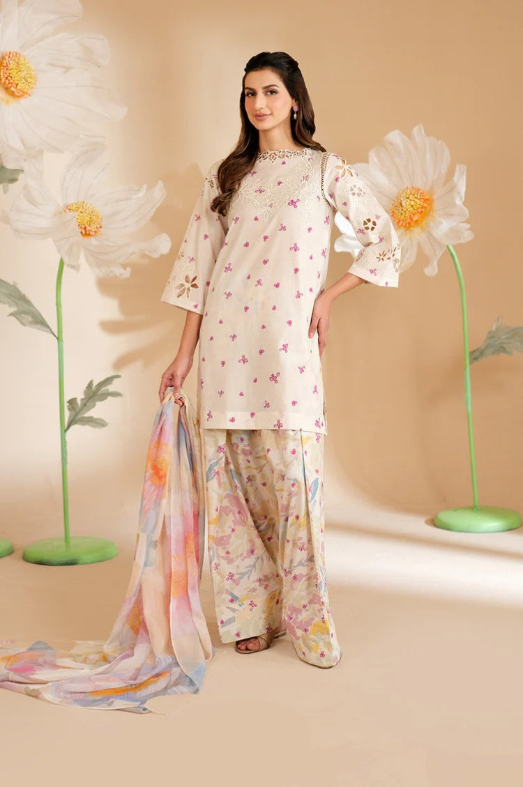 Iznik Printed Lawn 3Pcs Unstitched Suits With Lawn Dupatta ADR-052