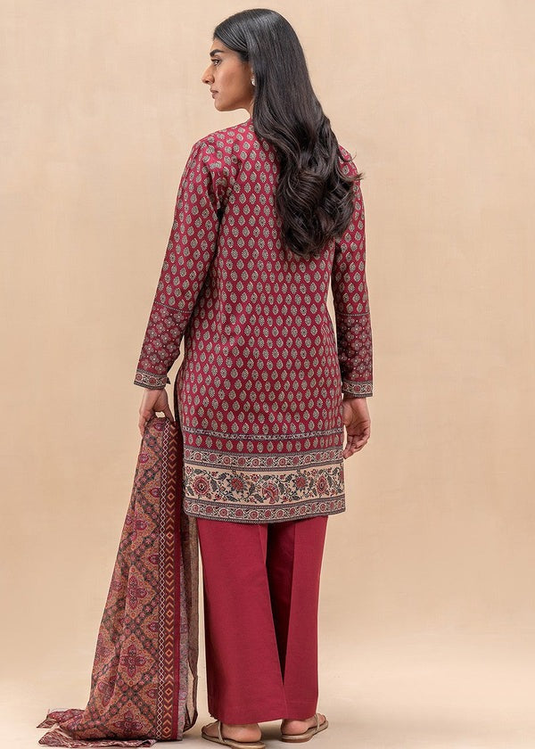 BeechTree Printed Lawn 3PC Unstitched Suit 001013