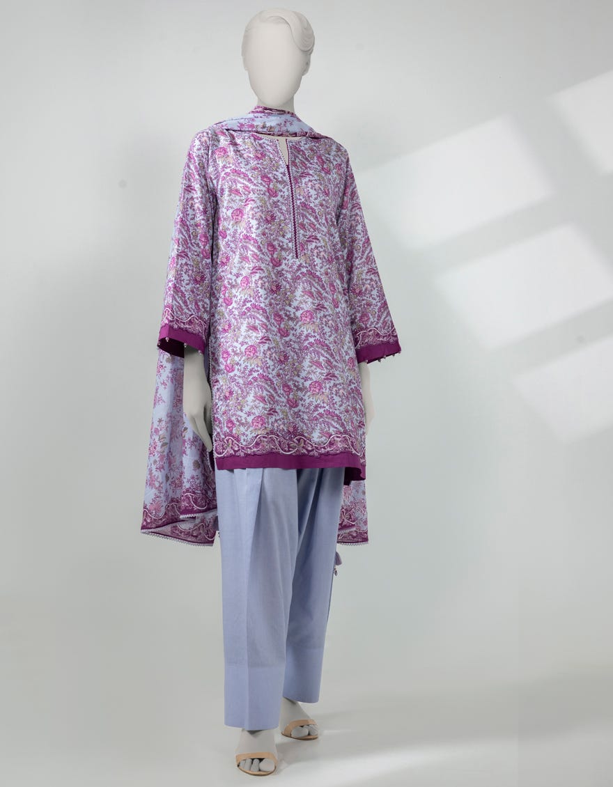 J. Original Lawn 3-Piece Printed Summer Collection 001732