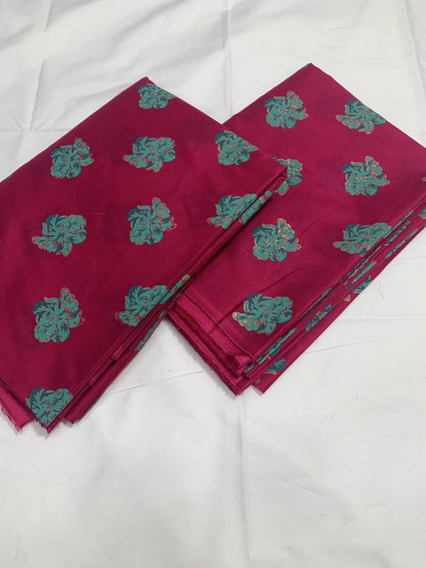 Imported Hand Paint Work All-over 2Pc Lawn Block Printed petal-pink