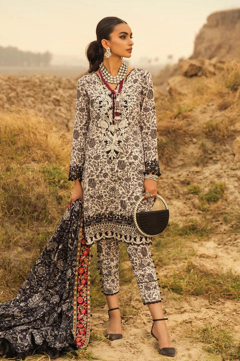 Premium Khaddar 3pcs Suit with Printed Twill Shawl DPW 2865 Suit