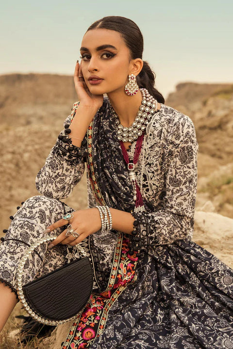 Premium Khaddar 3pcs Suit with Printed Twill Shawl DPW 2865 Suit