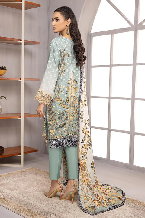 So Kamal Linen 3Pcs Shirt Trouser Dupatta DP-2890