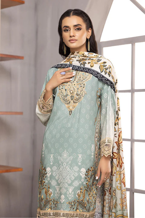 So Kamal Linen 3Pcs Shirt Trouser Dupatta DP-2890