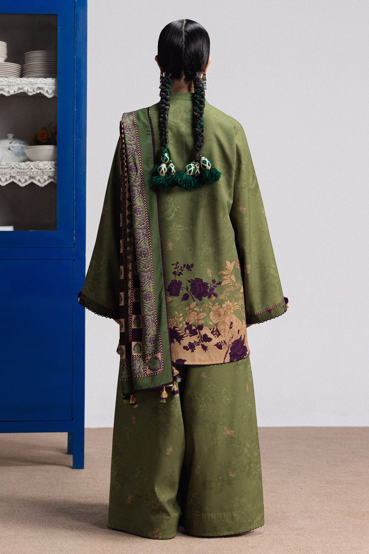Coco By Zara ShahJahan Digital Printed Khaddar 3Pcs Suit Iris-8B