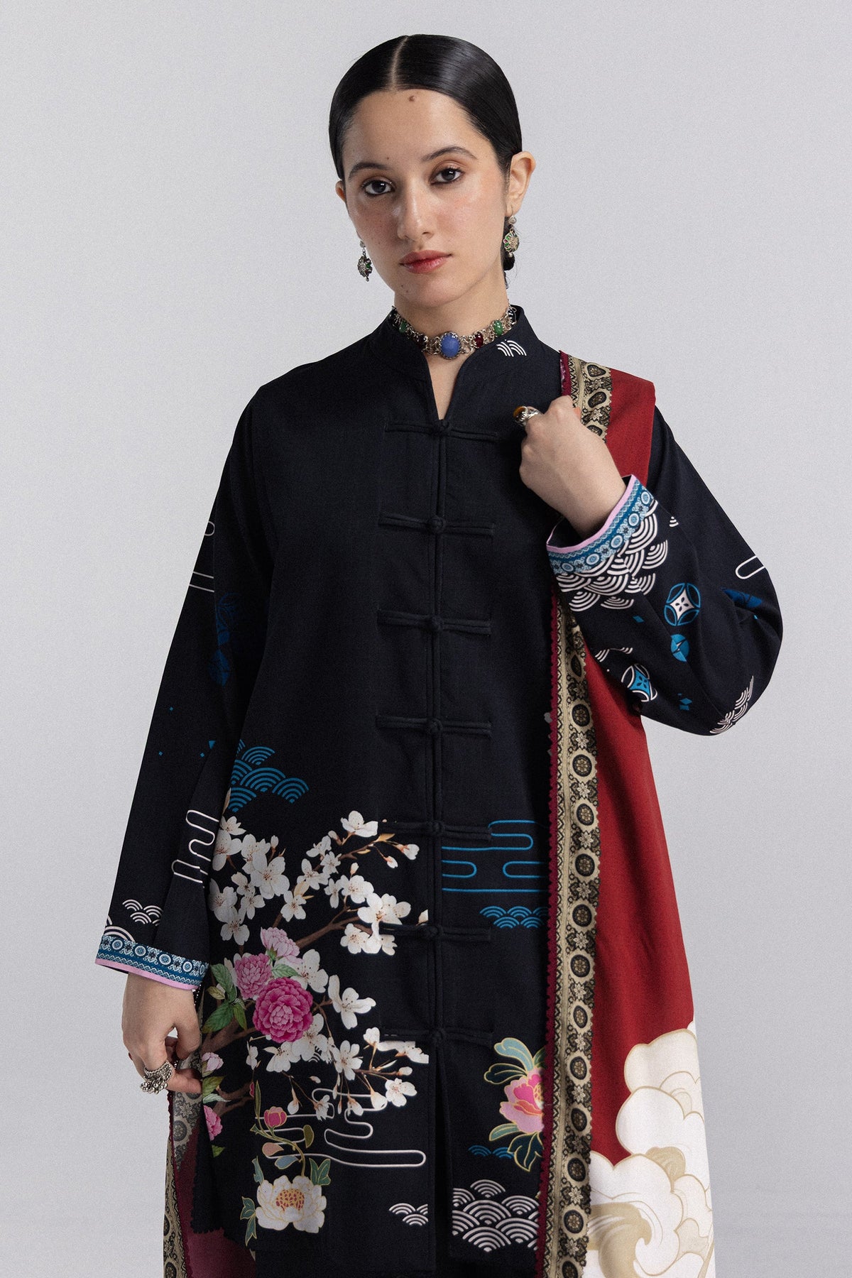 Coco By Zara ShahJahan Digital Printed Khaddar 3Pcs Suit Hana-2A