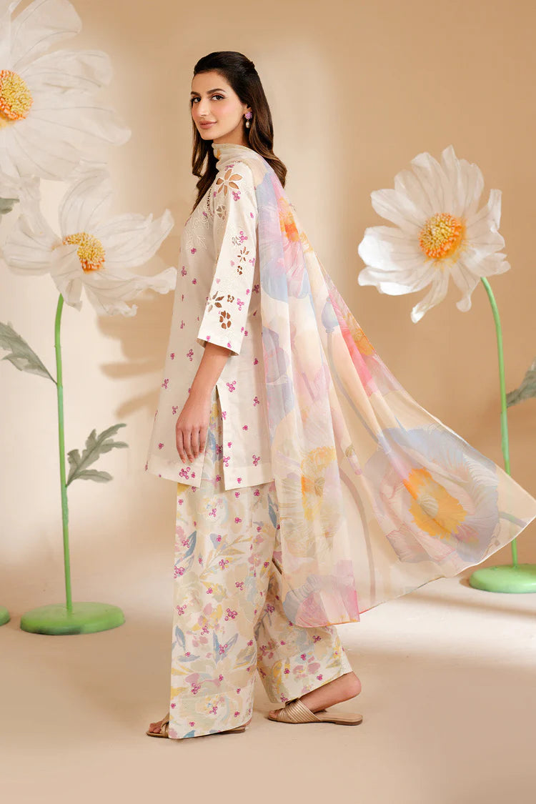 Iznik Printed Lawn 3Pcs Unstitched Suits With Lawn Dupatta ADR-052