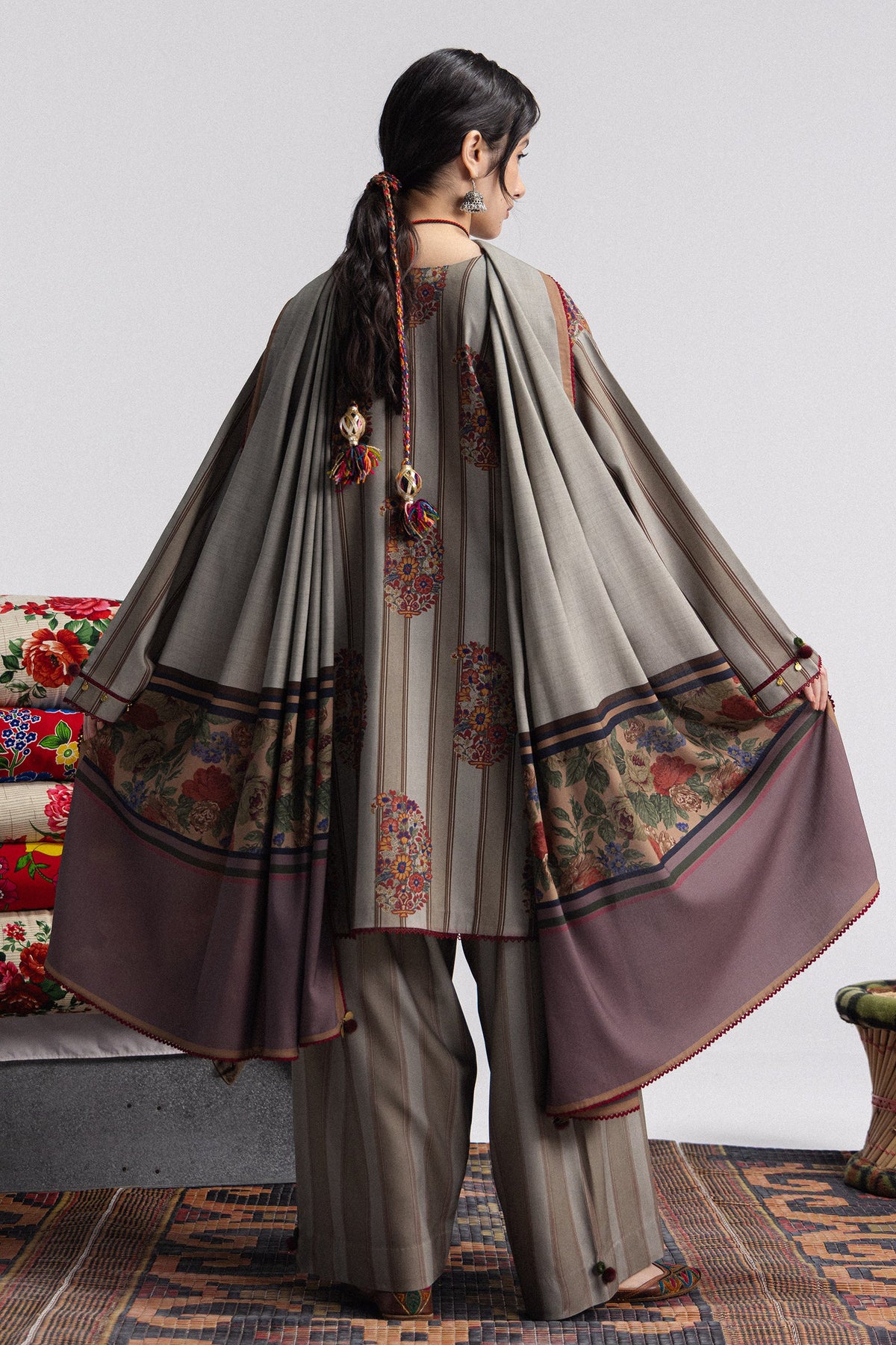 Coco By Zara ShahJahan Digital Printed Khaddar 3Pcs Suit Rania-4A