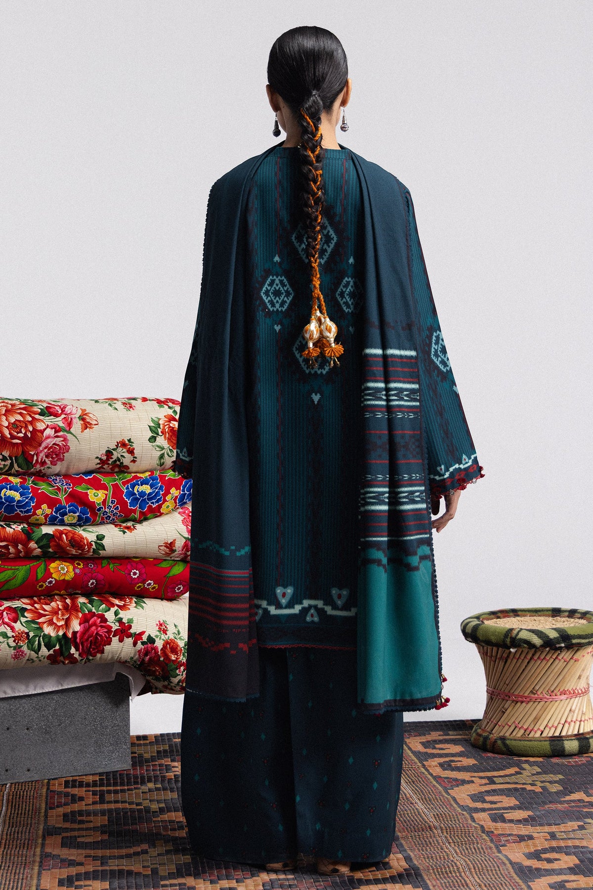 Coco By Zara ShahJahan Digital Printed Khaddar 3Pcs Suit Leela-10B